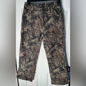 Carhartt Mossy Oak Boys Camo Hunting Pants Duck Canvas Youth Boy’s Size 14 Jeans